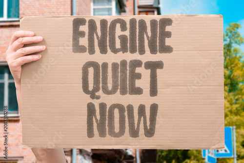 Slika na platnu "Engine quiet now" The motor is no longer running
