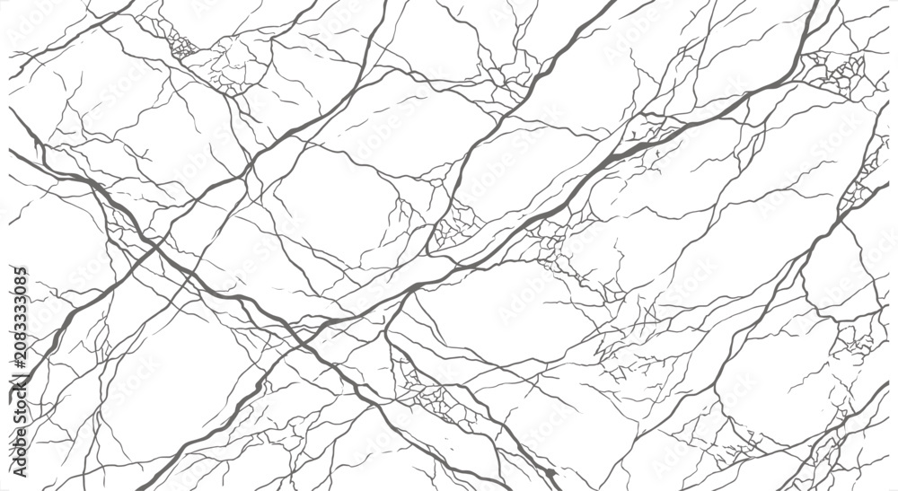 Obraz premium Abstract Marble Veins in Monochrome Vector Seamless Pattern for Luxury Backgrounds