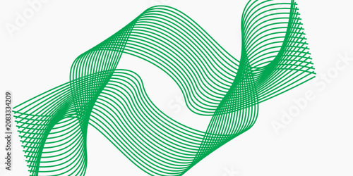 Abstract blue smooth waves on white background.Vector illustration.