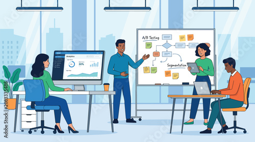 Colorful handshake business icons collection