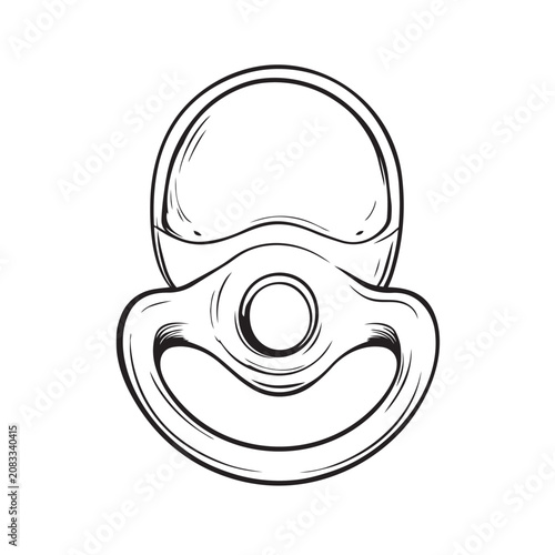vector illustration of a baby pacifier