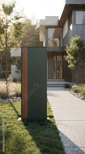 Outdoor Totem Sign Branding Mockup