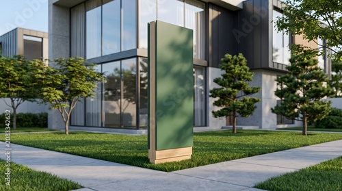Vertical Outdoor Light box Mockup
