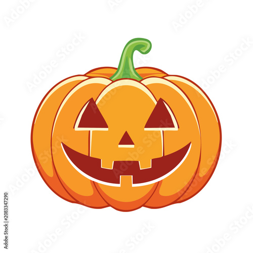 Cartoon Jack O Lantern Pumpkin Vector