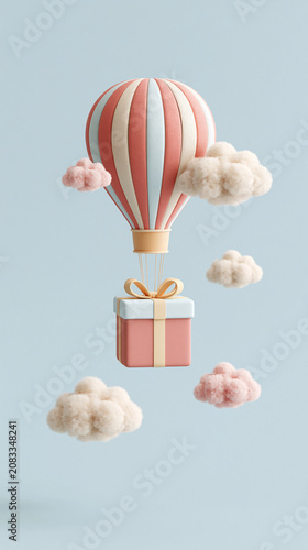 A soft pink ball of yarn rests beside a knitting needle and a small basket of thread