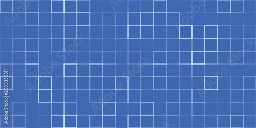 Square grid graph white line on blue background.eps,10