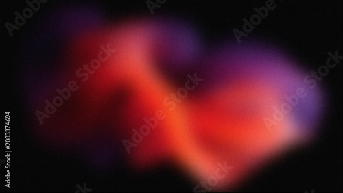Abstract vibrant smoke cloud on black background, ethereal purple and red nebula mist, soft glowing gradient texture for cinematic design