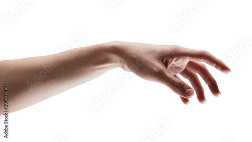 Quadro su tela Human arm reaching out with fingers extended