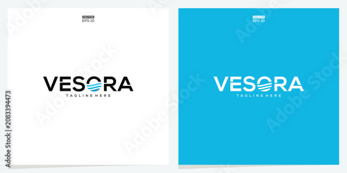 Quadro su tela Vesora Premium Bath Wordmark Logo