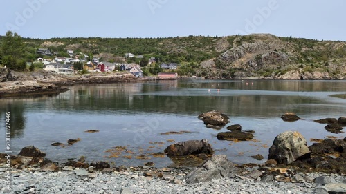 The coast of the Brigus Cove where is the harbor of Brigus (Brigus, Newfoundland, Canada)