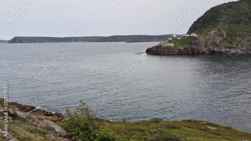 The Narrows entrance of the St John’s harbour with the Fort Amherst (St John’s, Newfoundland, Canada)