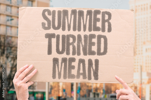 Photography "Summer turned mean" The season has become harsh and cruel