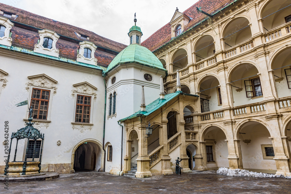 Fototapeta premium Grazer Landhaus （Graz Landhaus), Courtyard, City of Graz – Historic Centre and Schloss Eggenberg, UNESCO World Heritage Site, Austria