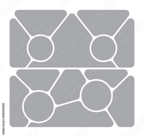 Pictures or photos frame collage. comics page grid layout abstract photo frames and digital photo wall template