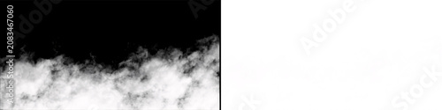 Photos Light hazy clouds isolated on transparent background suitable for digital design editing and atmosphere enhancement app