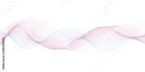 Foto Abstract flowing wavy lines digital background in pink and blue with abstract gr