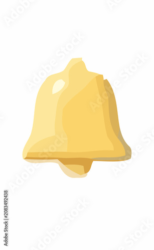 Golden Bell Icon representing notifications, alerts, and important announcements in a digital interface