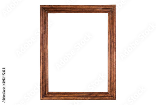 Cuadro en lienzo Vintage Style Dark Wood Picture Frame with Molded Edges