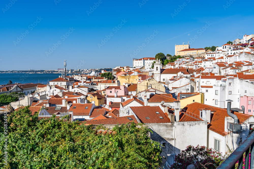 Fototapeta premium walking the streets of Lisbon Portugal