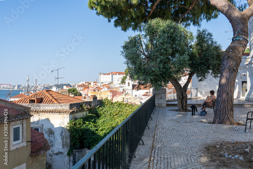 walking the streets of Lisbon Portugal