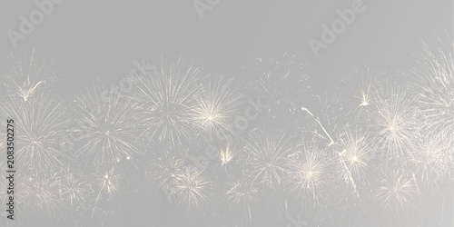 фотографія Golden pyrotechnic fireworks burst with sparkling celebration explosions glowing
