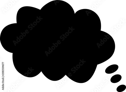 Assorted Black Speech Bubbles and Thought Bubbles with Starburst Shapes Vector Illustration Assorted black speech bubbles and thought clouds. isolated on transparent background
