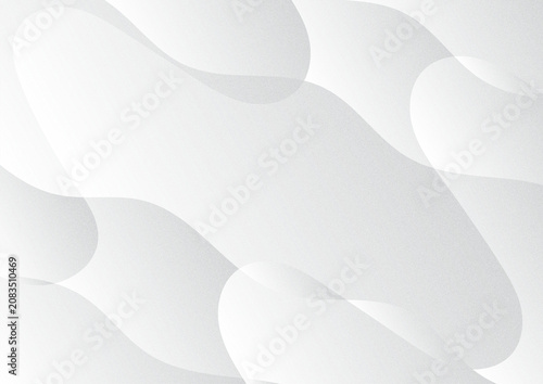 Modern Abstract Gray and White Fluid Waves Background Design