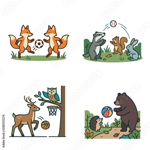 Photos Animals Playing Sports Together Fun.