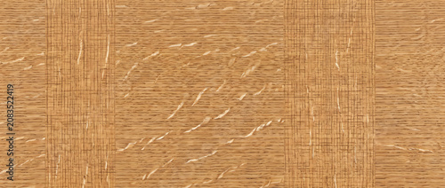 Fotografie Quarter sawn oak wood texture with straight grain seamless natural hardwood back
