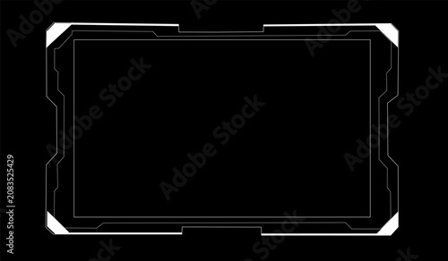 Advanced SciFi Interface Panel Frame