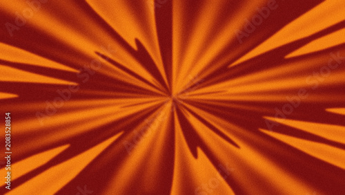 Quadro em tela Abstract radial burst gradient background with dynamic orange starburst and sunb
