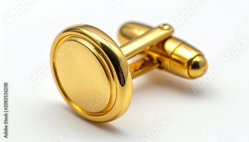 Elegant Gold Cufflink - A Timeless Accessory for Formal Occasions.