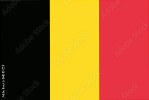 National flag of Belgium.