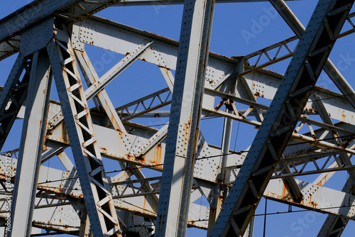 Structure métallique d'un pont