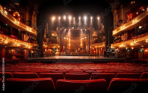 Classic Theatre Stage Set in Historic London West End Venue