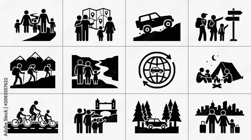 Fototapeta premium Outdoor Adventure Group Activities.