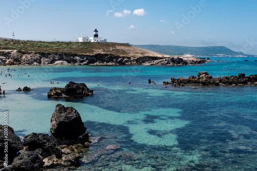 Beautiful seascape view from Cap Angela, Bizerte Tunisia