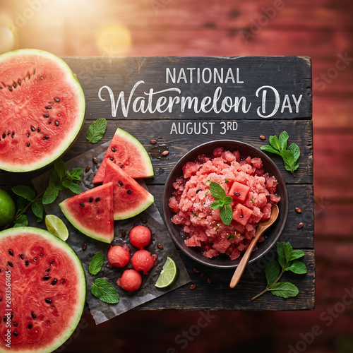 National watermelon day, August 3