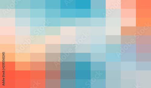 Colorful pixelated background, vibrant mosaic pattern, abstract squares, gradient texture