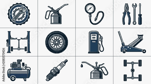 Canvastavla Automotive Maintenance Tools Collection.