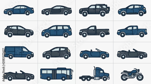 Illustrated Vehicles Collection.