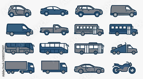 Illustrated Vehicles Collection.