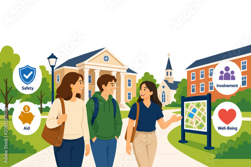 college tour questions infographic student orientation campus welcome introduction university college education