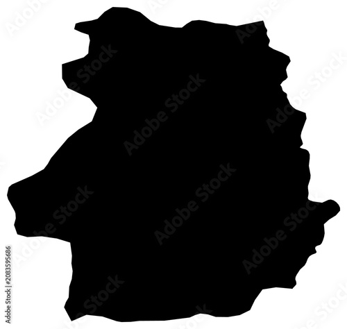 Photos A contour map of Van. Turkish province silhouette