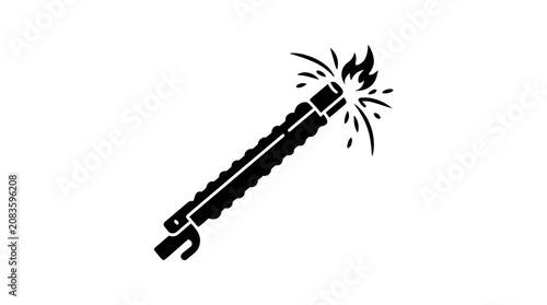Tableau sur toile Welding Torch Vector Icon