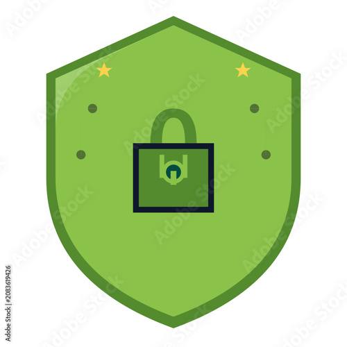 Modern Cyber Security Icon Vector Design for Data Protection and Privacy