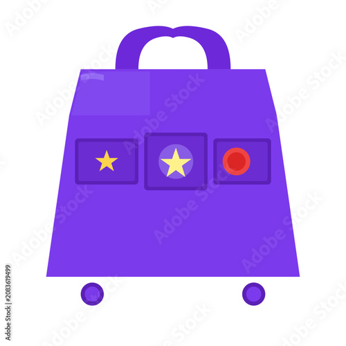 Modern E-Commerce Shopping Icon Vector Design for Online Store