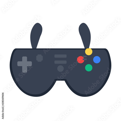 Modern Game Controller Icon Vector Design for Gaming and Entertainment