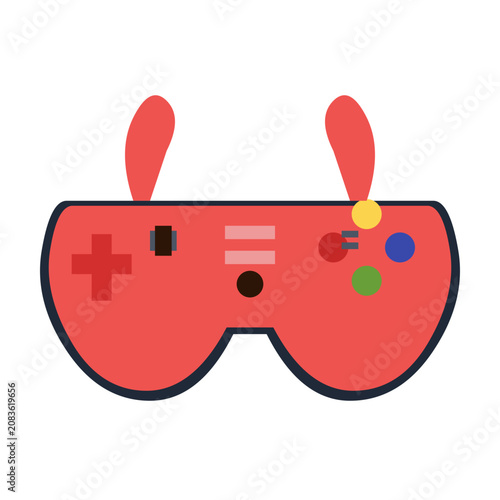 Modern Game Controller Icon Vector Design for Gaming and Entertainment