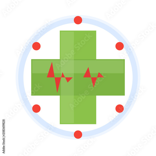 Modern Healthcare Medical Icon Vector Design for Hospital and Clinic
